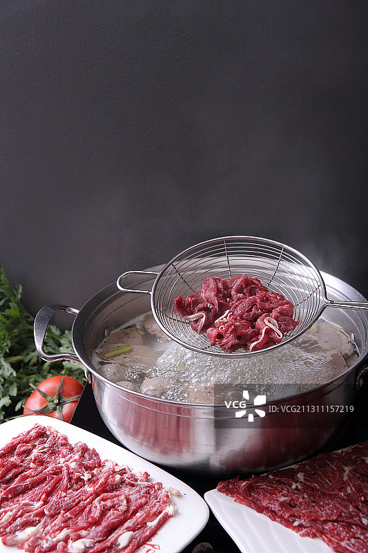 冬天牛肉火锅图片素材