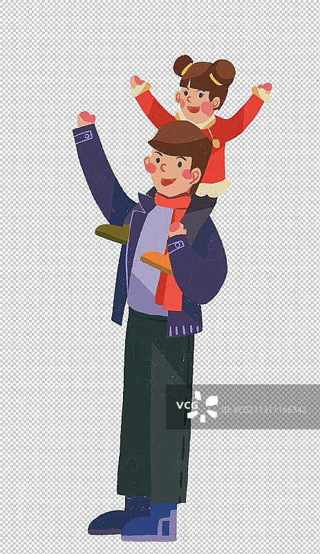 带小孩的男性图片素材