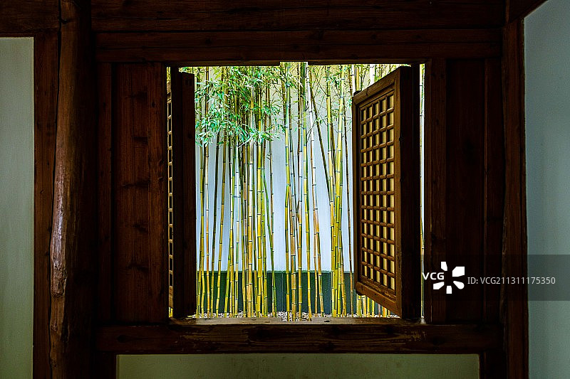 窗外，江苏苏州博物馆图片素材