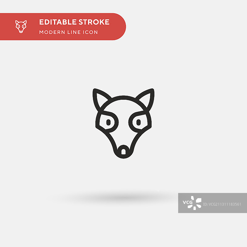 负鼠简约图标符号图片素材