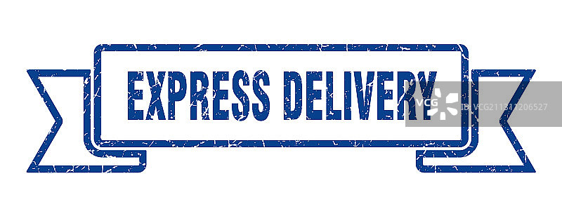 快递服务丝带复古设计图片素材