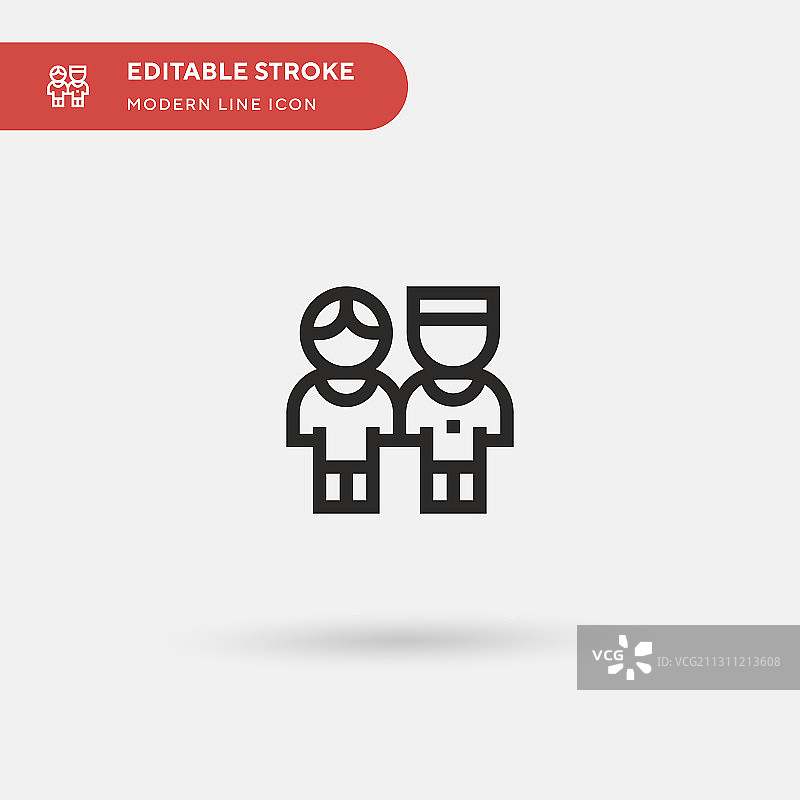 兄弟简约图标符号图片素材