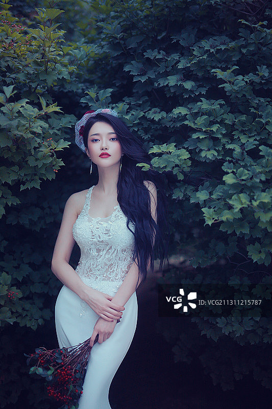 一个有个性的美丽新娘图片素材