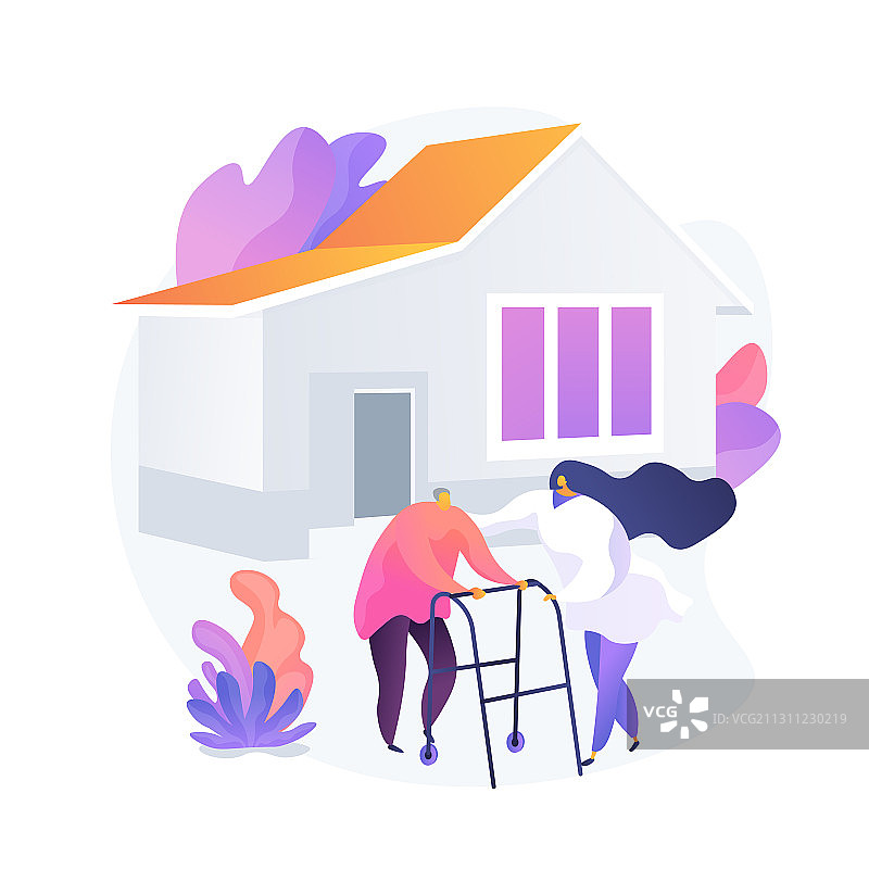 疗养院概念隐喻图片素材