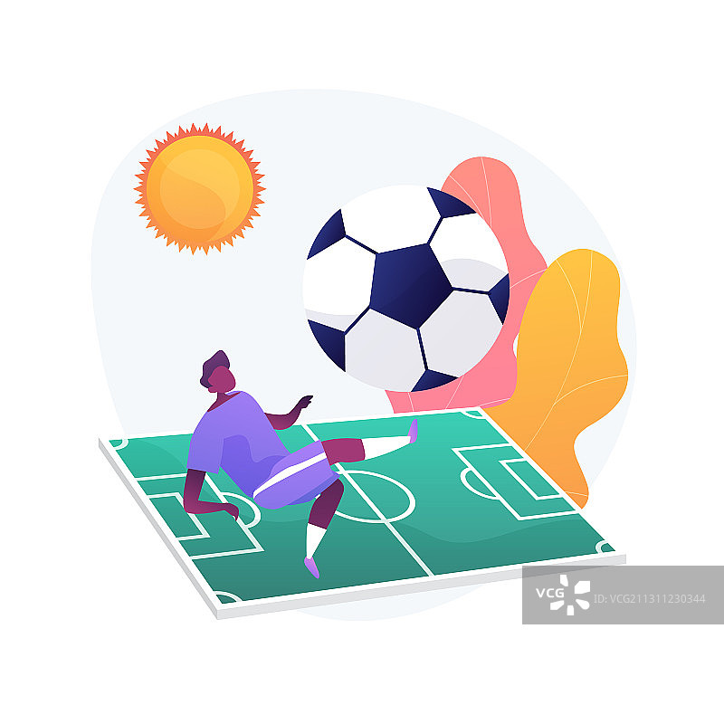 足球训练营概念隐喻图片素材