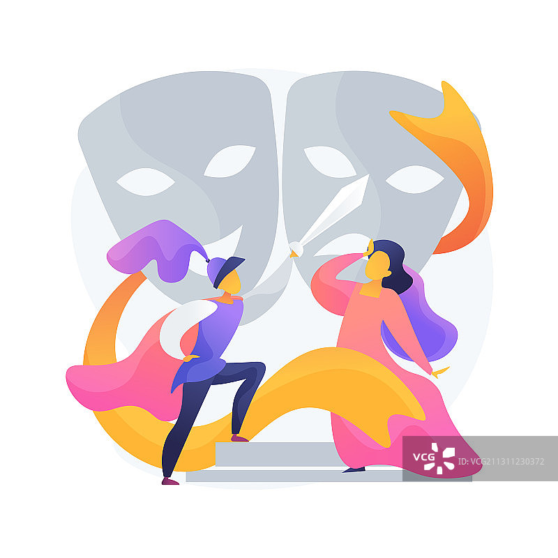 剧院首映夜概念隐喻图片素材