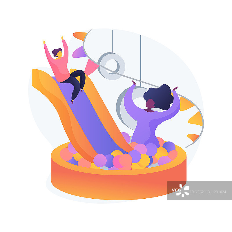 儿童游戏室抽象概念图片素材