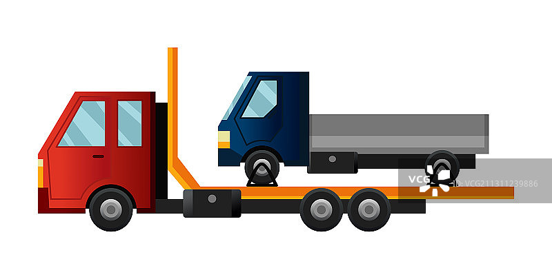 拖车与故障车辆图片素材