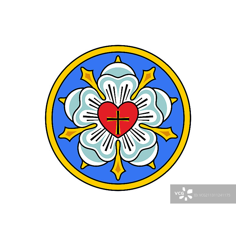 玫瑰与路德神学图片素材