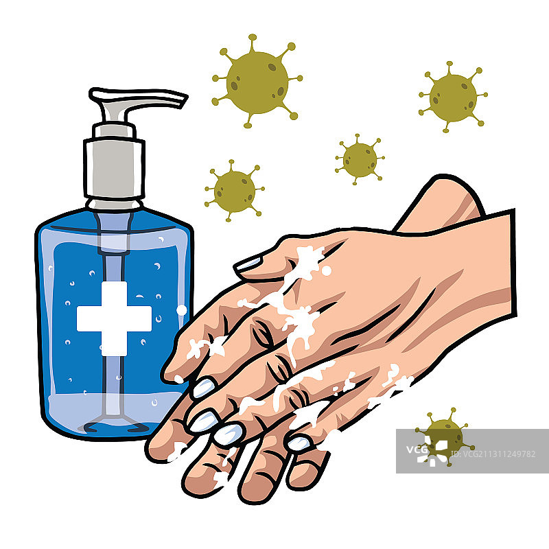 洗手液，洗手，肥皂，预防冠状病毒图片素材