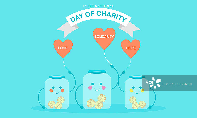 国际慈善日的捐赠活动图片素材