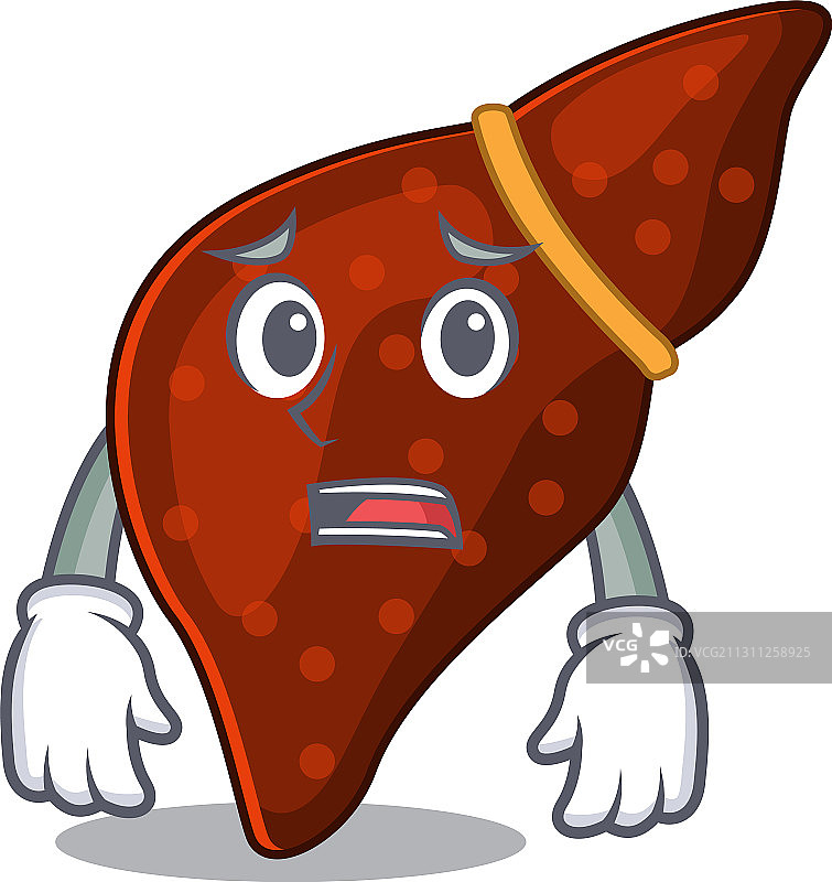 卡通设计：人类肝硬化图片素材