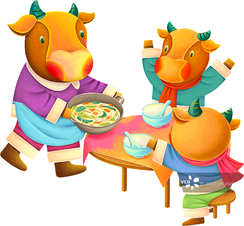 2021牛年年俗元素图片素材