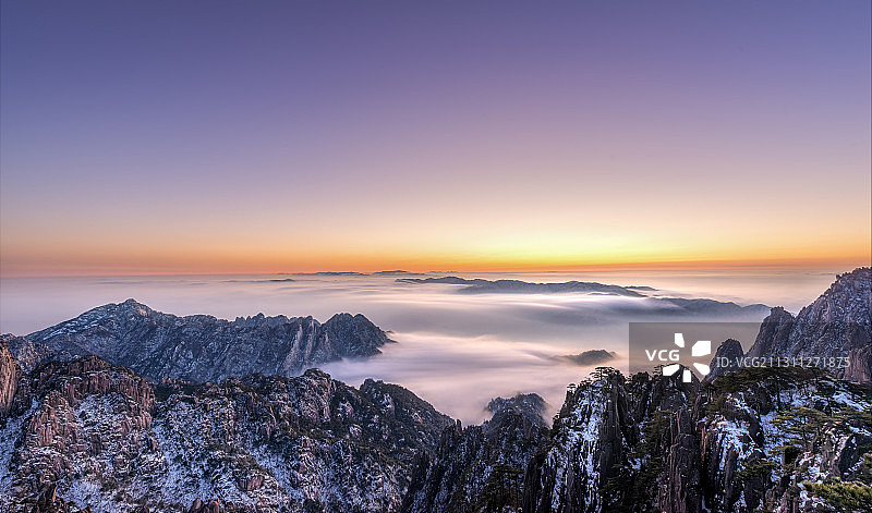 黄山黎明图片素材