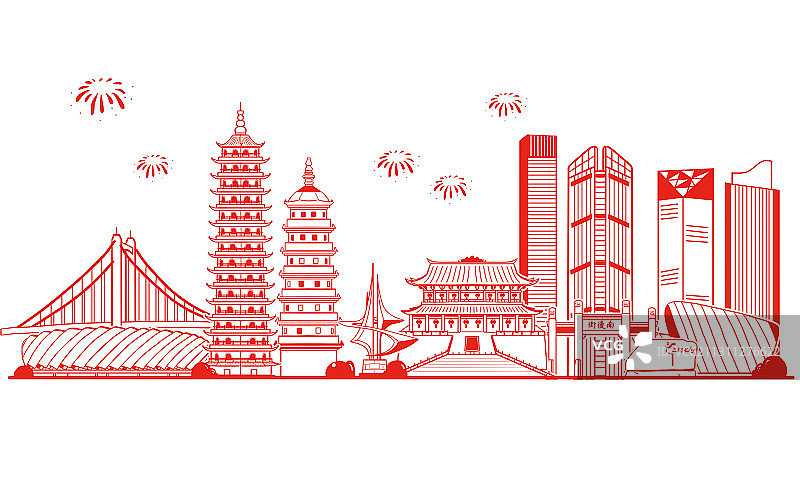 福州城市建筑图片素材