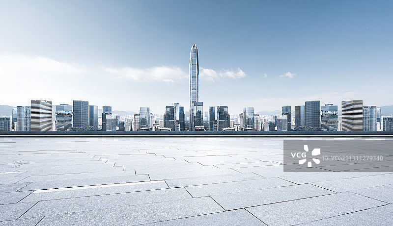 现代城市广场建筑路面图片素材