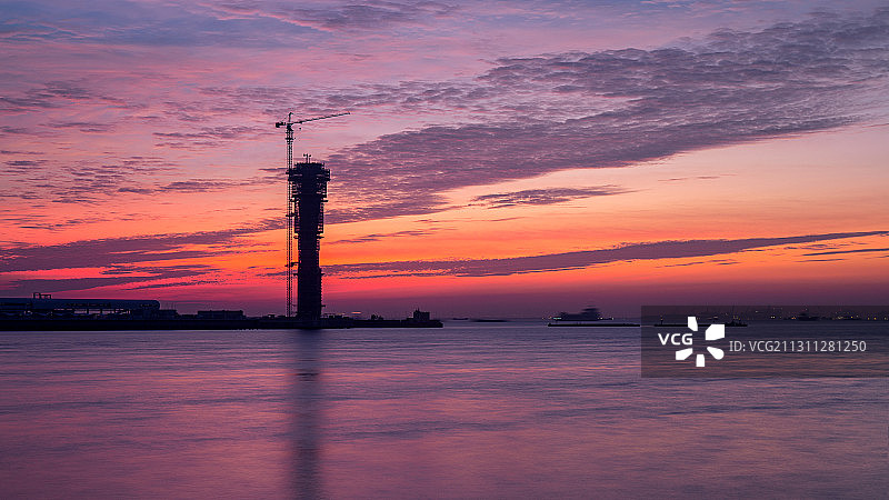 上海热门公园征集（1）-吴淞口灯塔(吴淞炮台湾湿地公园内)图片素材