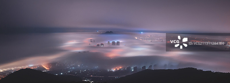 青岛平流雾图片素材