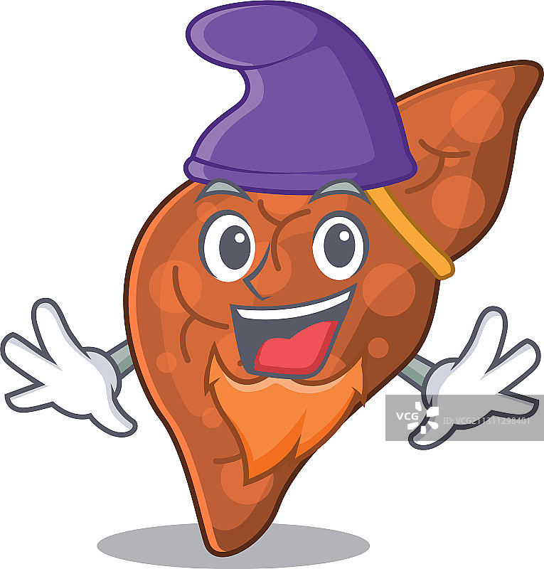 精灵可爱的人体纤维化肝脏图片图片素材