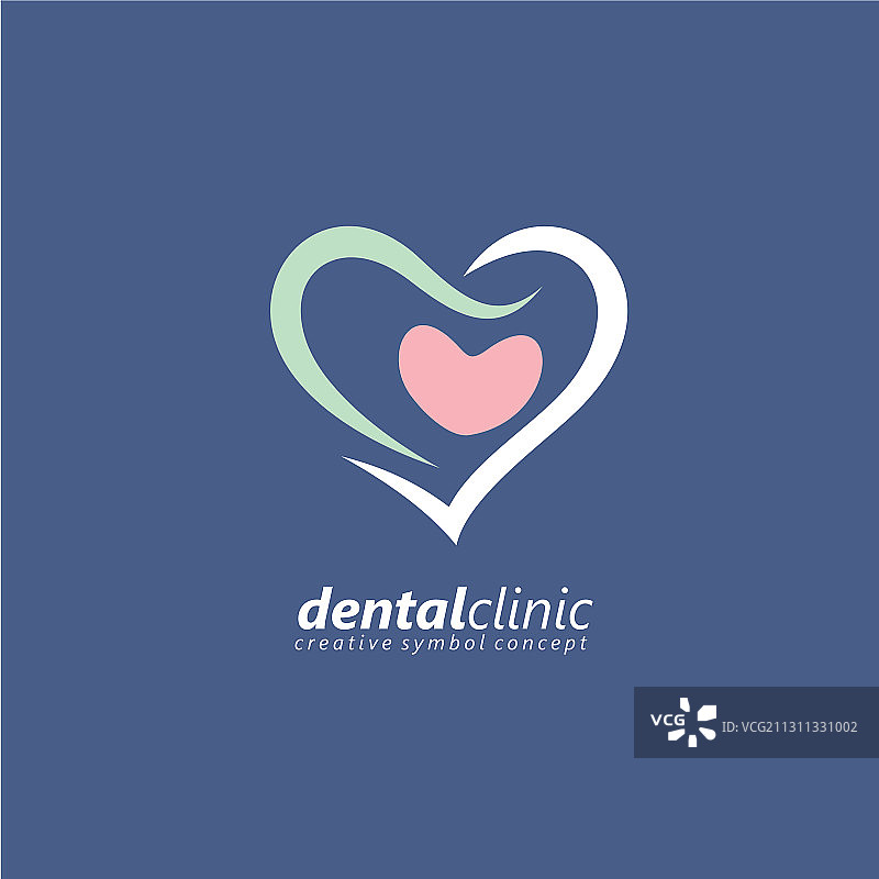 牙科诊所医疗标志设计图片素材