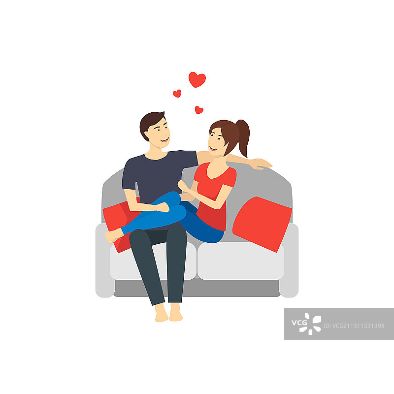 卡通情侣人物图片素材