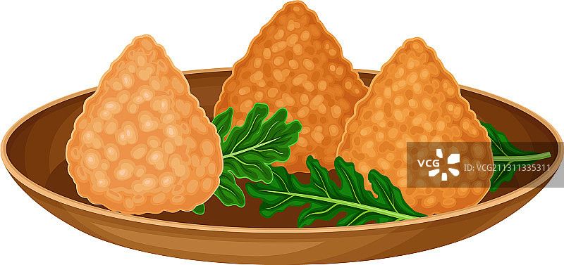 巴西风味炸鸡肉丸图片素材