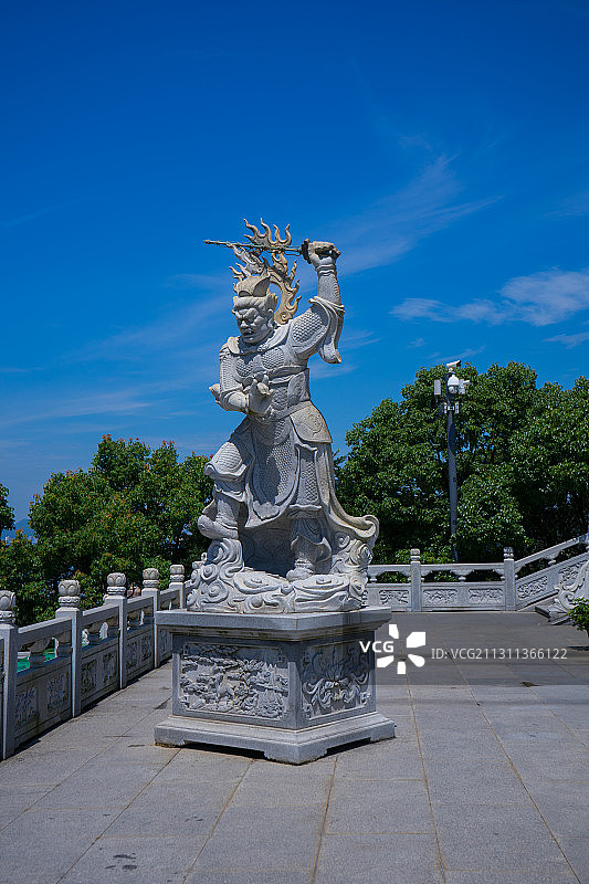 普陀山石雕像图片素材