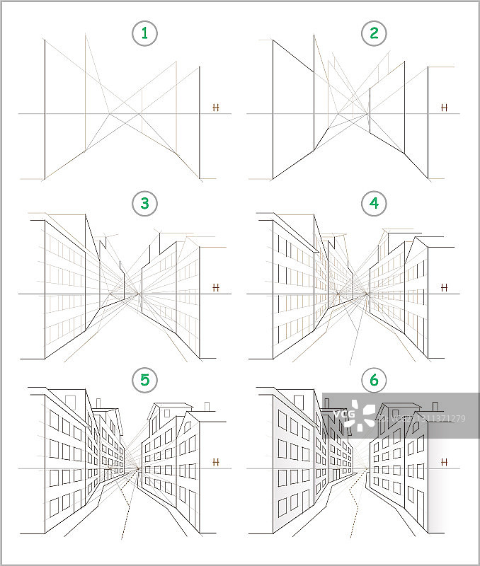 页面展示如何逐步学习创作图片素材