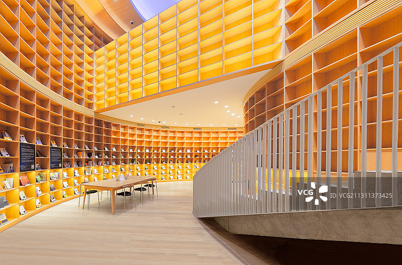 图书馆内部环境图片素材