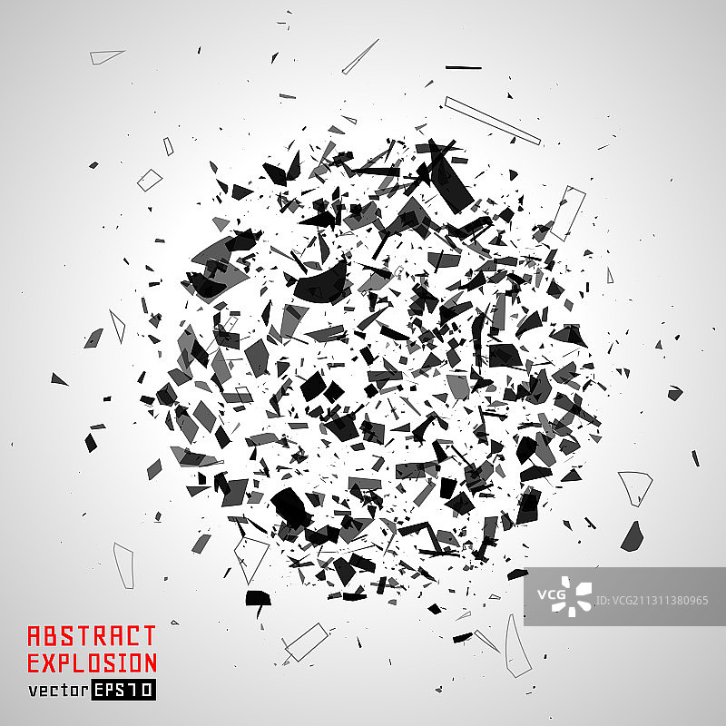 抽象黑色爆炸图片素材