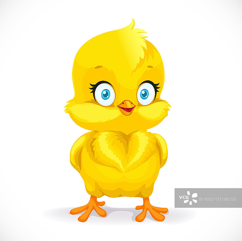 可爱的小黄鸡图片素材
