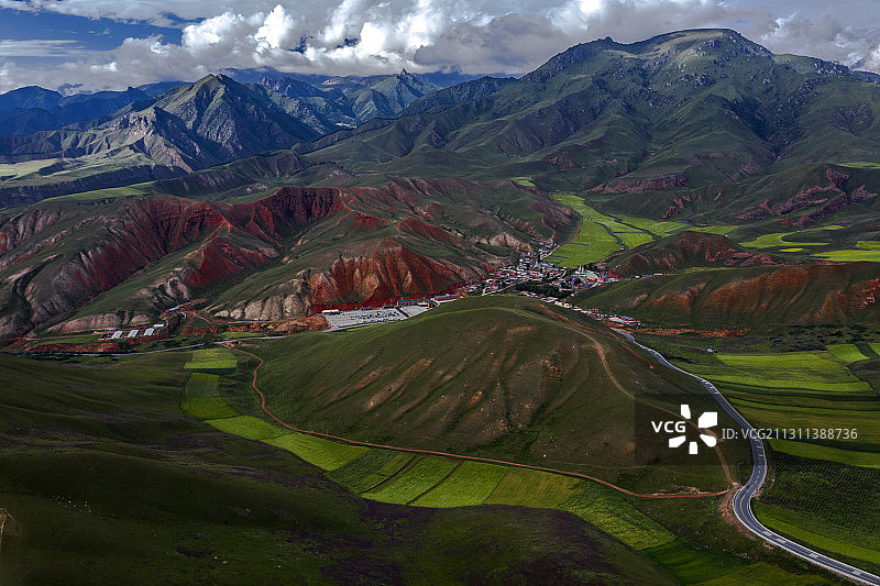 卓尔山绚丽丹霞图片素材