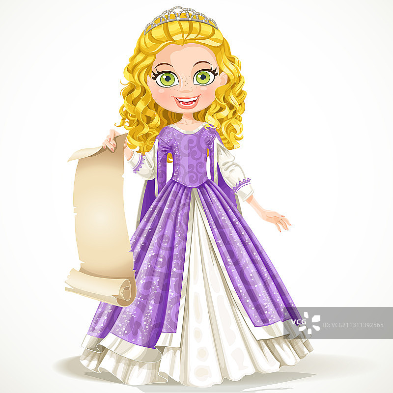 紫色连衣裙公主图片素材