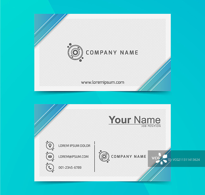 抽象渐变名片或商务卡图片素材