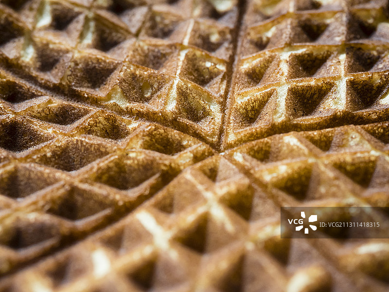 新鲜出炉的比利时华夫饼图片素材