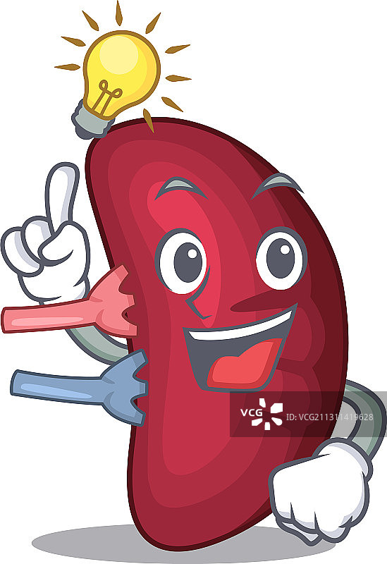 拟人化脾脏吉祥物角色设计图片素材