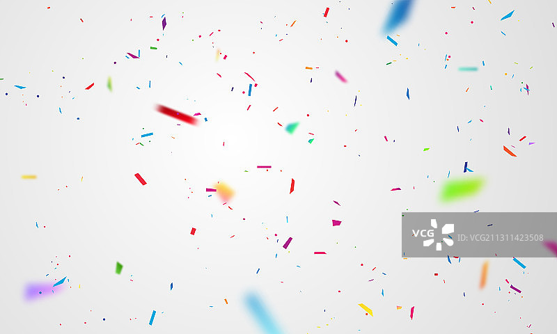 带有五彩纸屑的庆祝背景模板图片素材