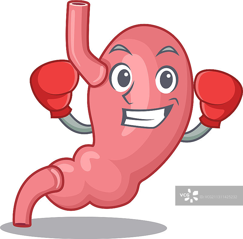 运动型拳击运动员吉祥物设计图片素材