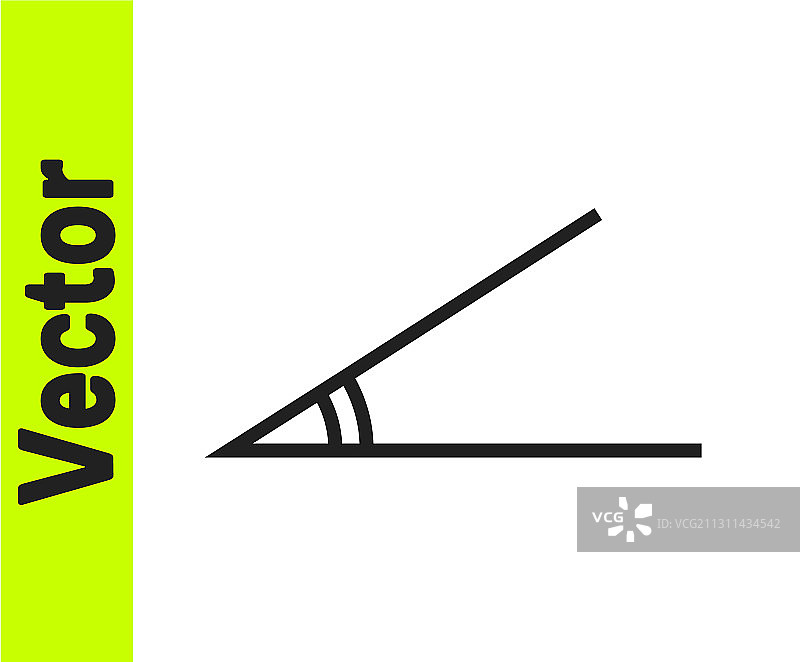 黑色线条45度锐角图标图片素材