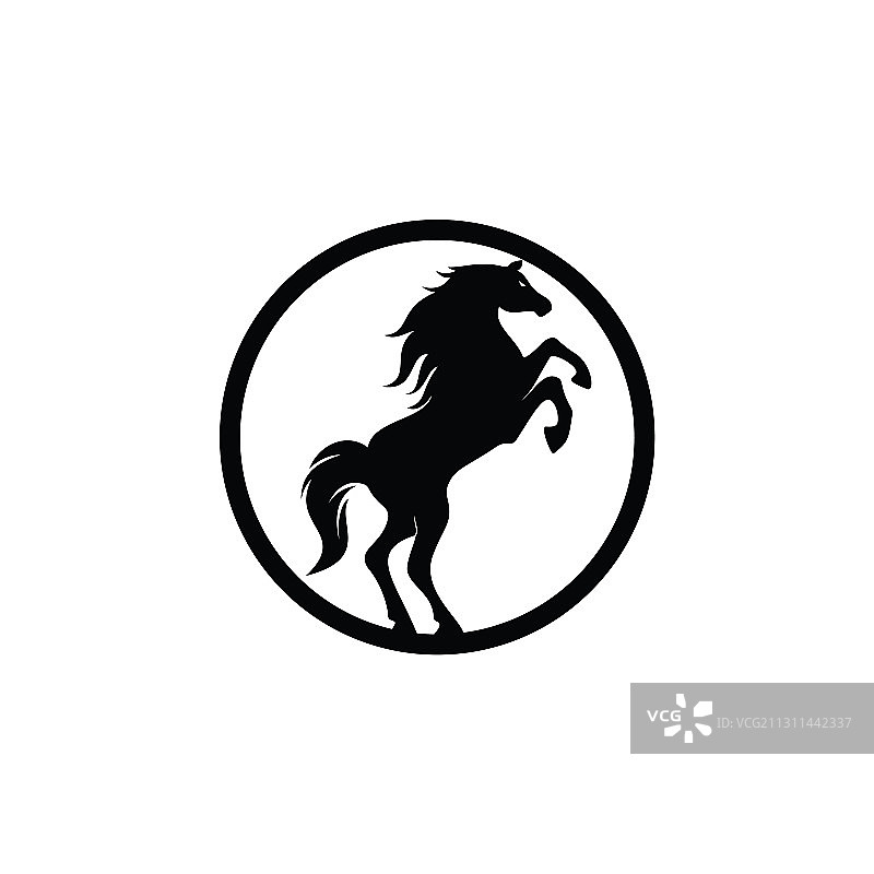 马的标志设计图片素材