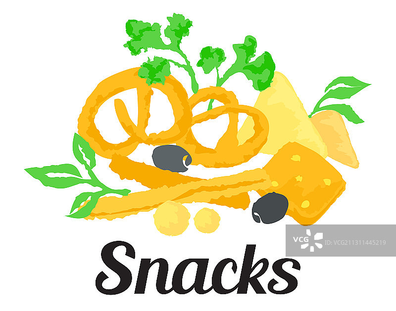 小吃贴纸图片素材