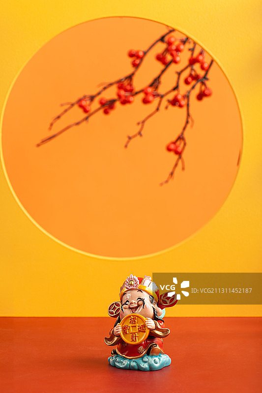 喜庆的新年财神爷图片素材