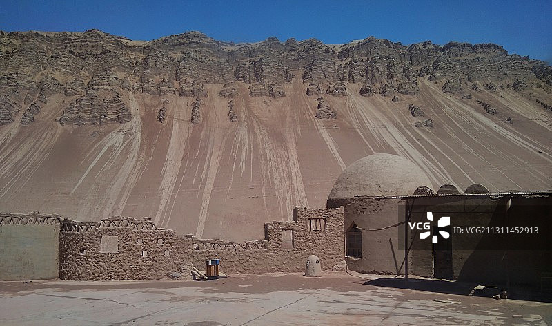 新疆火焰山、柏孜克里克千佛洞图片素材