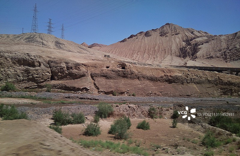 新疆火焰山、柏孜克里克千佛洞图片素材