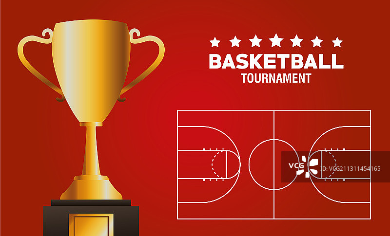 篮球运动奖杯海报图片素材