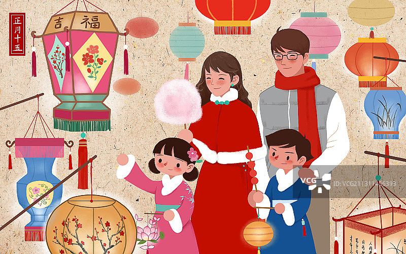 年俗正月初十五图片素材