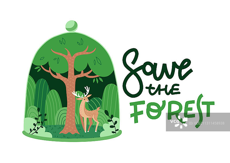 绿色生态自然森林背景模板图片素材