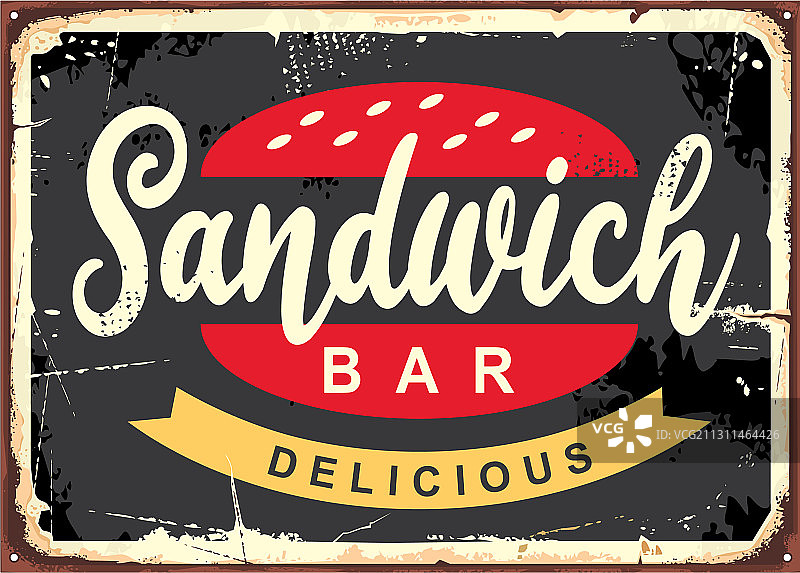 快餐店的美味三明治图片素材