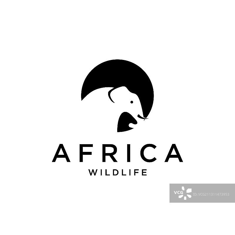 看起来高大强壮的象图片素材