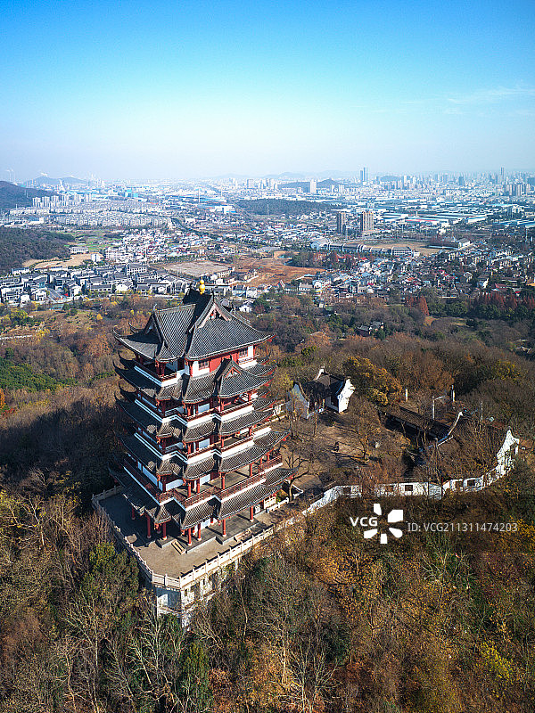 马鞍山市采石矶景区太白楼图片素材
